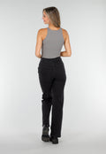 Grijze Stretch Bodysuit met Hoge Hals en String Achterkant
