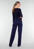 Tall Super Stretch Straight Leg Navy Blauwe Pantalon