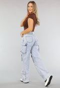 Redial Jeans  Blauwe Wide Leg Carpenter Broek