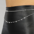 Dubbele Buikketting met Steentjes