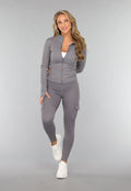 Donkergrijze Gymset met Scrunch