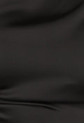 Zwarte Satin Top met Strikdetail
