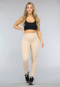 Beige Ribstof Hardlooplegging
