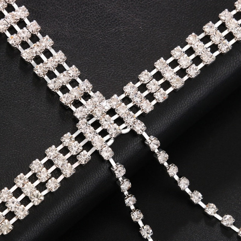 Zilveren Glitter Armsieraad