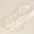 Gouden Halter Body Chain met Coin