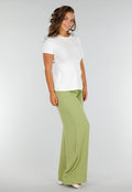 Wit Stretch T-Shirt met Zijsplit, Ronde Hals en Korte Mouwen