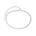 Zilveren Heup Bodychain met Schakels en Parels