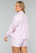 Lila Short Set met Windjack