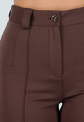 Tall Bruine Pantalon met Super Stretch