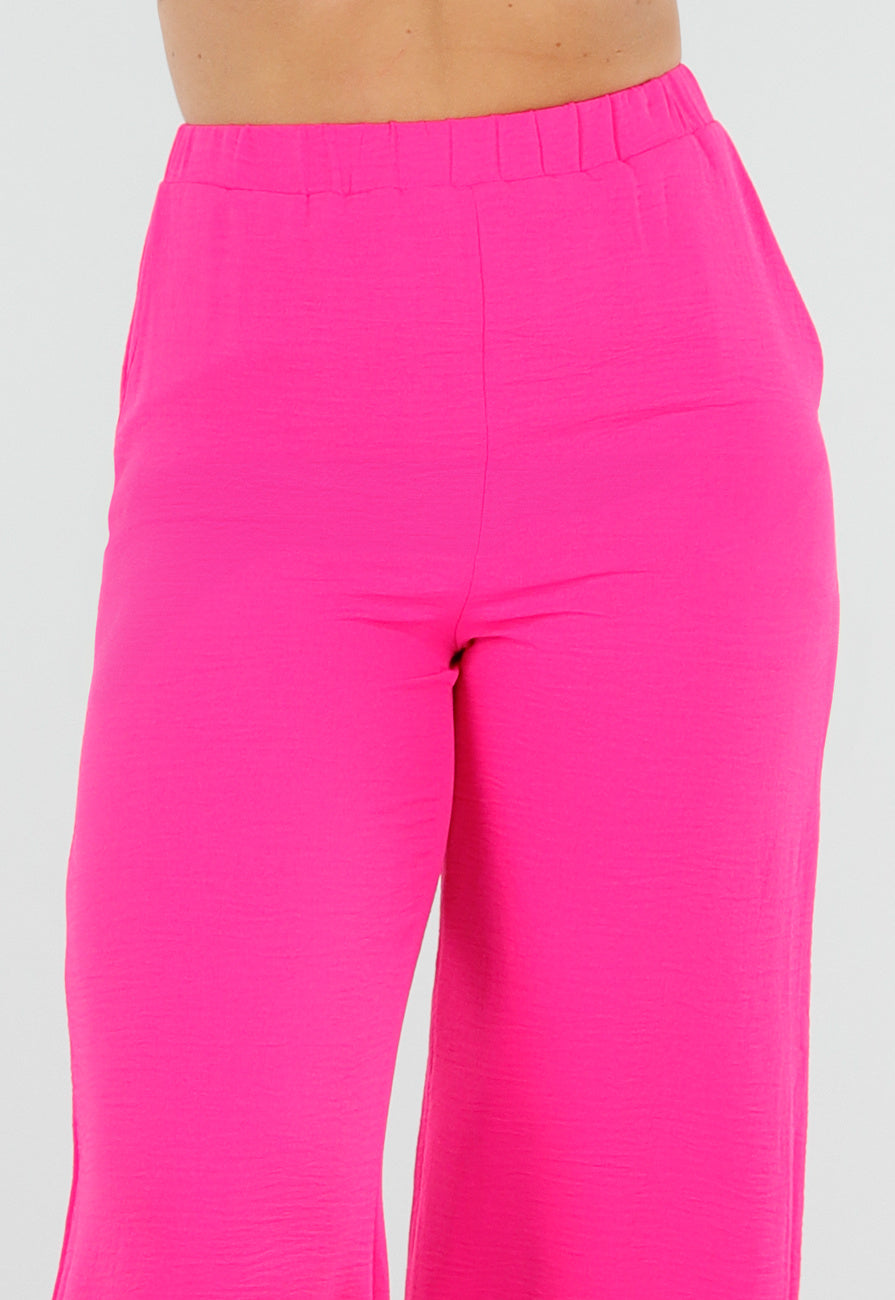 Fuchsia 2-Piece Set met Striksluiting en Stretch