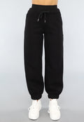 Zwarte Lounge Broek met Grote Elastische Band