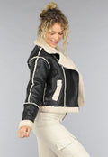 Zwarte Lammy Biker Jas