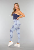 Donkerblauwe Padded Bandeau Top