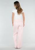 Lichtroze Wide Leg Tall Stretch Jeans van Denim
