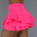 Geplooide Neon Roze Skort