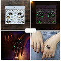 Halloween Glow In The Dark Tijdelijke Tattoo Set