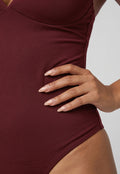 Corrigerend Stringbody Bordeaux met Verstelbare Bandjes