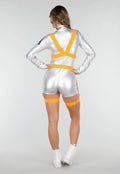 Zilverkleurig Astronaut Kostuum Playsuit