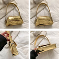 Gouden Verstelbare Metallic Schoudertas