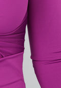 Paarse Lange Jurk met Cutout