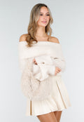 Faux Fur Tas met Gouden Schouderketting