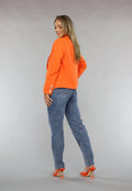 Oranje Button Blazer