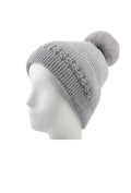 Gebreide Glitter Muts met Pompon