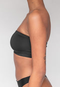 Zwarte Stretchy Bandeau Top met Anti-Slip Rand