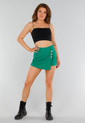 Zwarte Cropped Top met Spaghettibandjes en Dubbele Laag