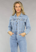Redial Jeans  Blauwe Longsleeve Straight Leg Spijker Jumpsuit