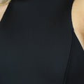High Neck Ribstof Jumpsuit met Biesje