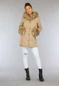 Camel Winterjas met Bont