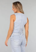 Redial Jeans  Stretch Denim Gilet Topje