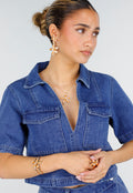 Gouden Zeester Sieraden Set met Ketting Oorbellen Armband en Ring