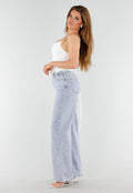 Witte Kanten Bustier Top met Vetersluiting