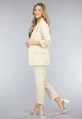 Classy Beige Tweedelige Blazer Set