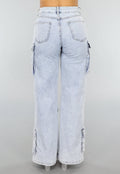 Redial Jeans  Blauwe Wide Leg Carpenter Broek