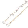 Gouden Leaf BH Band met Strass
