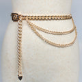 Gouden Verstelbare Chain Riem