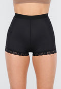 Zwart Padded Butt Lift Broekje met Kanten randjes