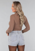 Taupe Truitje met Kleine Col