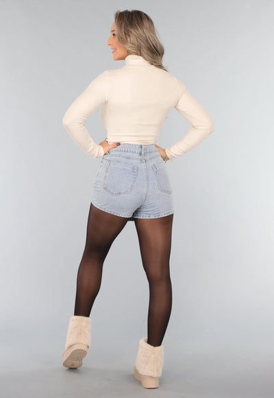 Beige Ribstof Coltrui