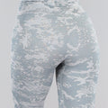 Grijze Camouflage Driedelige Sportset