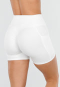 Witte Korte Sportlegging met Stretch