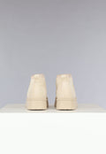 Lage Beige Suèdelook Winterlaarsjes met Bont en Plateau Zool