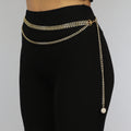 Triple Bodychain met love Munt