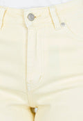 Lichtgele Wide Leg Tall Stretch Jeans van Denim