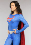 Lang Superwoman Kostuum met Cape