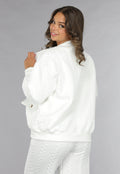 Witte Two Piece met Kabelpatroon