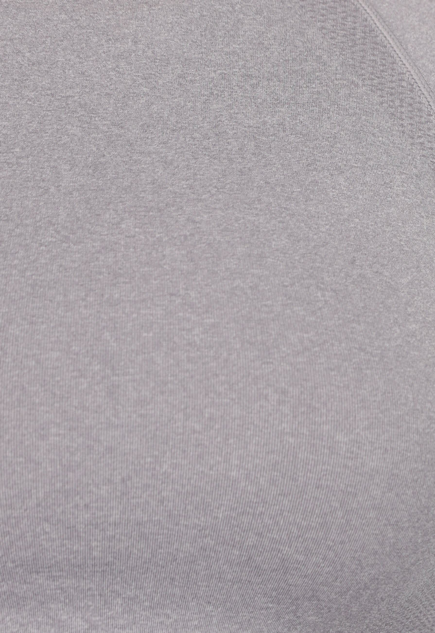 Grijze Longsleeve Cropped Sporttop